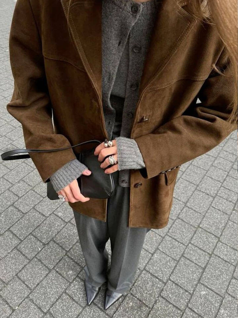 מעיל מתילדה מקמורה סינתטית