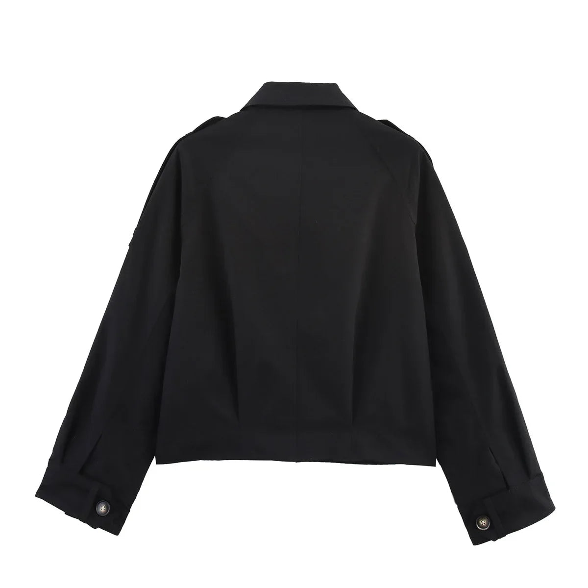 מעיל קיץ קז'ואל לנשים עם רוכסן, צווארון וכיסים, מעיל רוח קל