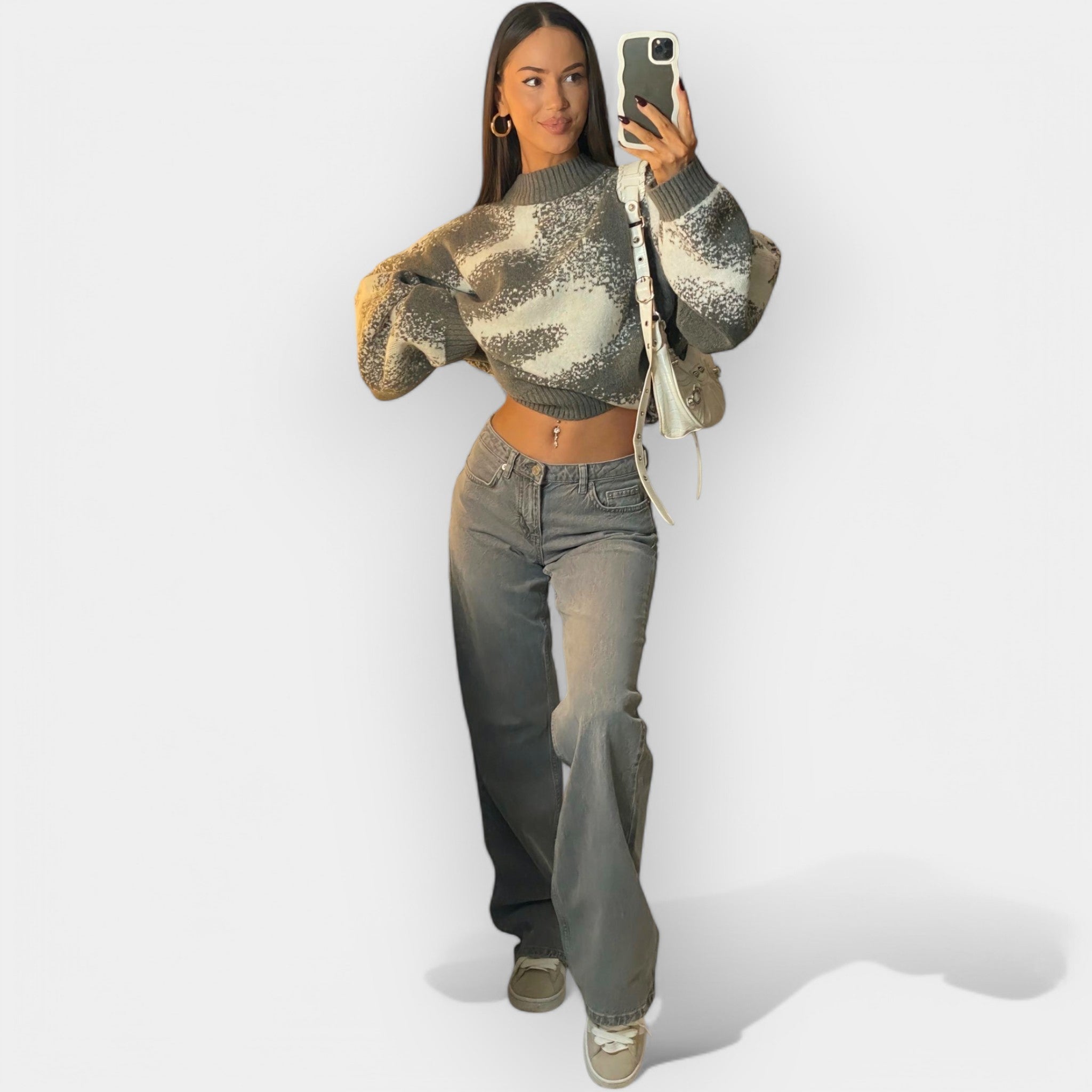 מכנסי ג'ינס נמוכים