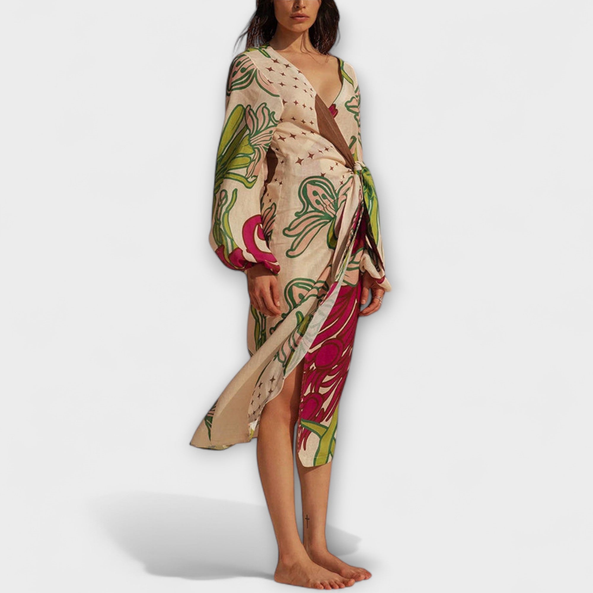 טרייסי - שמלת מקסי עם קשר