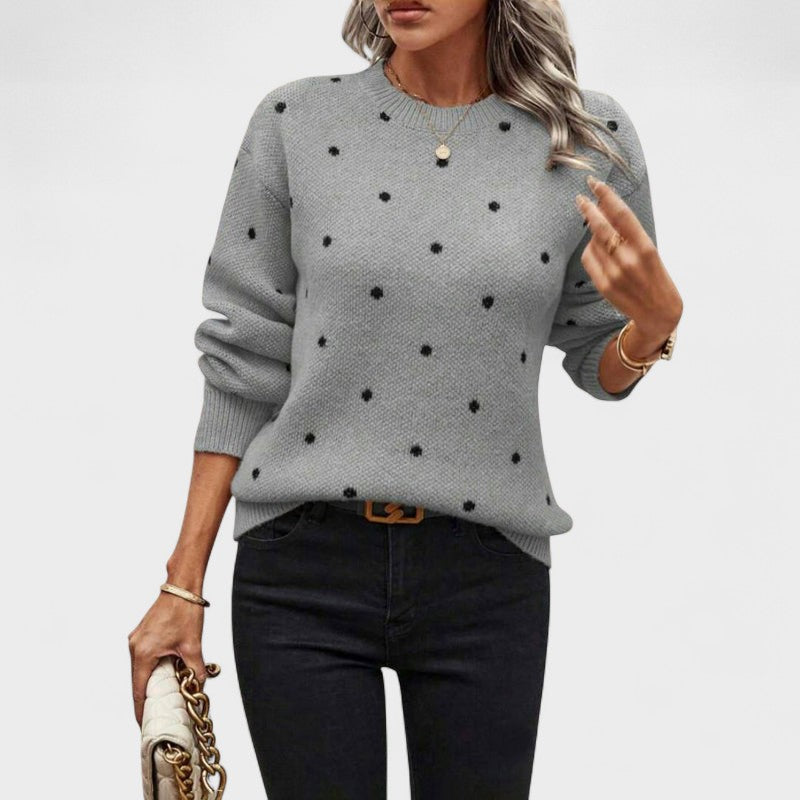 קרינה – סוודר רשת עם נקודות