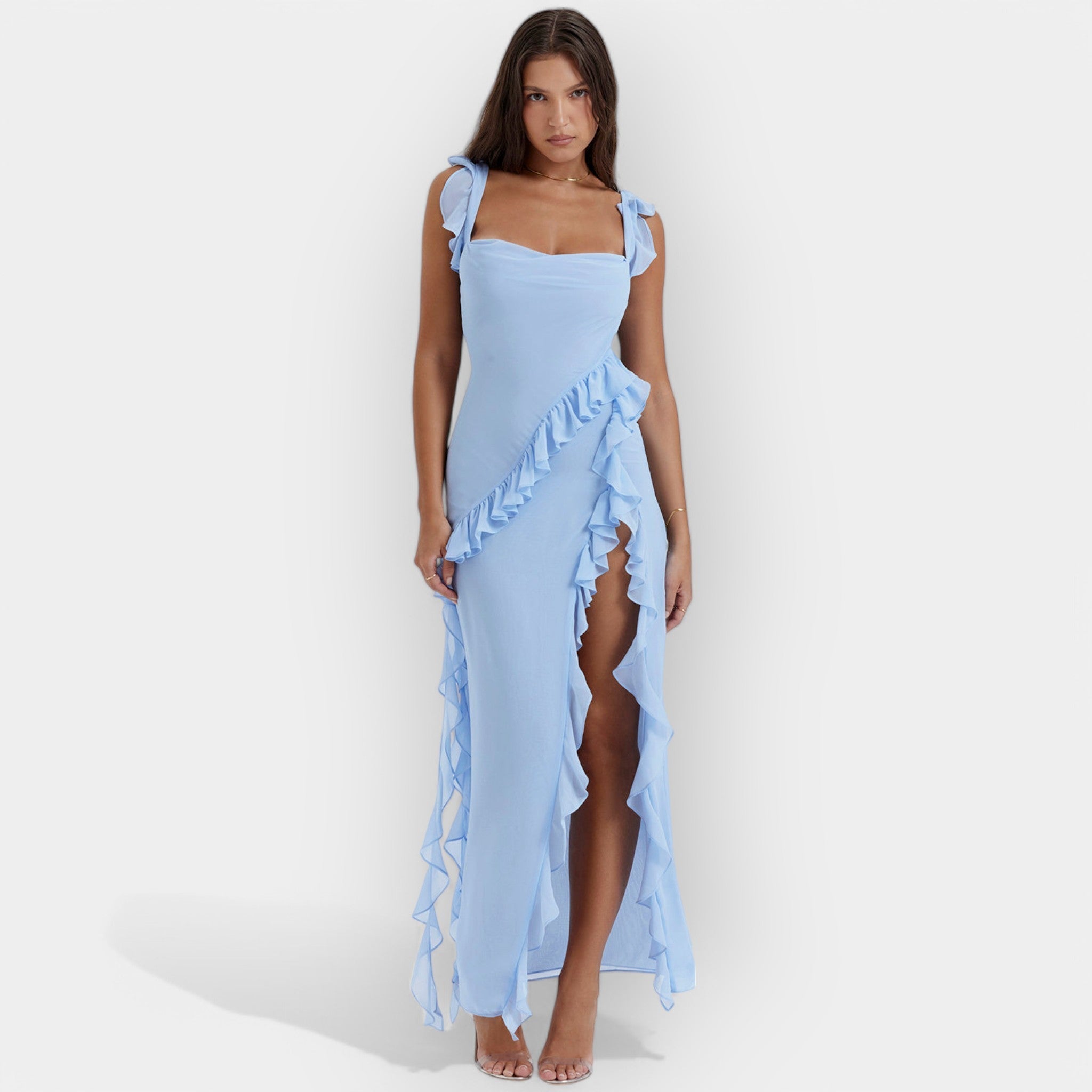 שמלות עם חריצים וולנים מתואמים