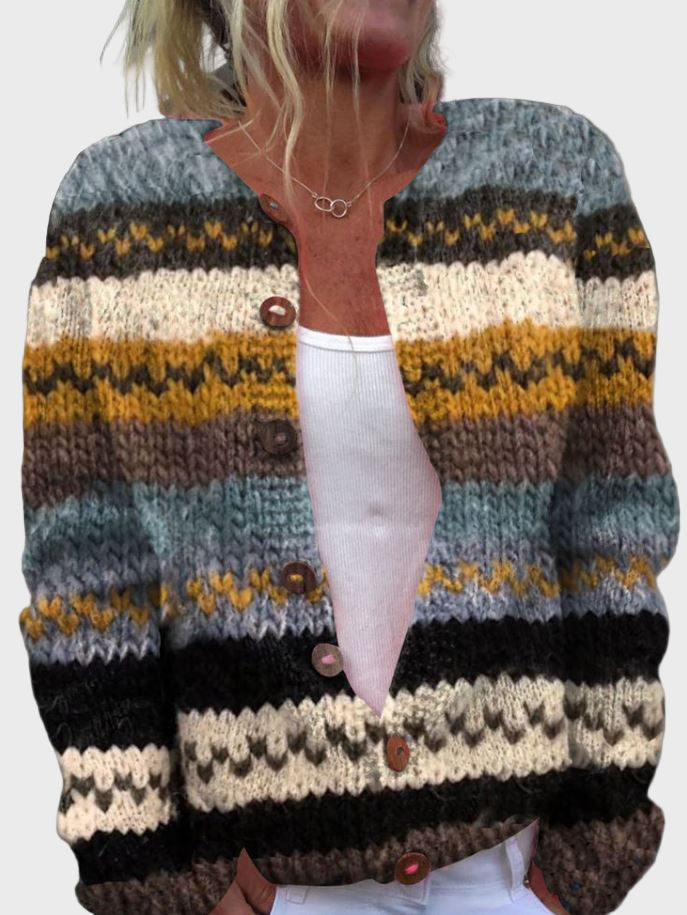 גופיית סריג עם דגם