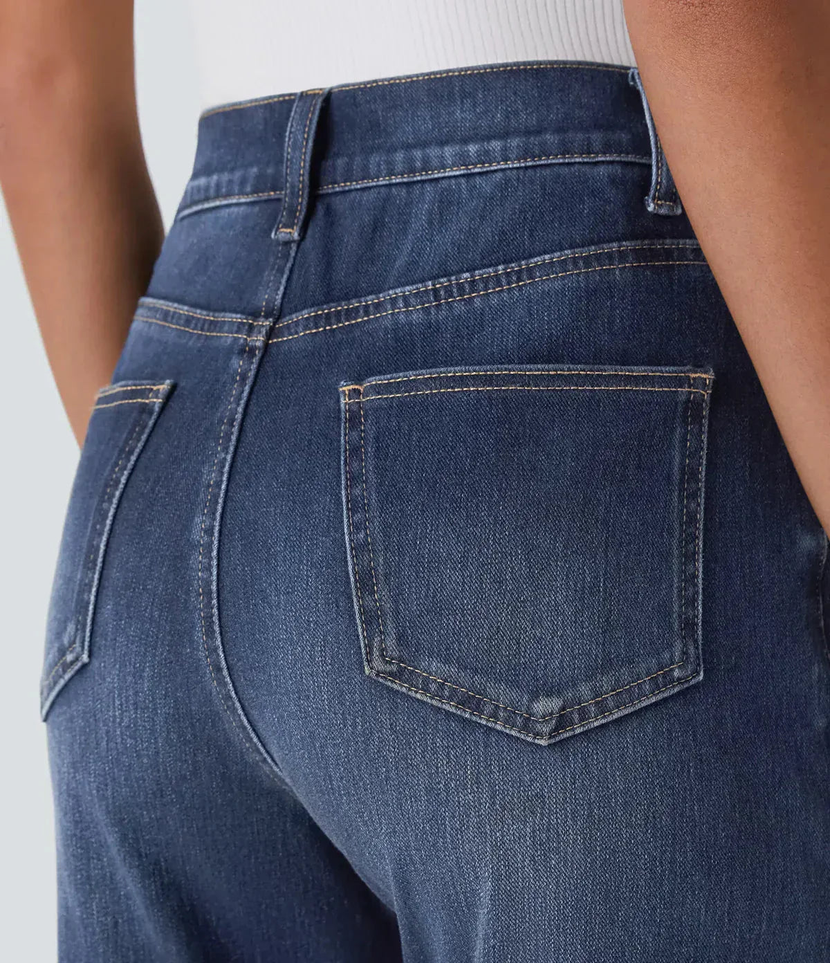 מכנסיים גמישים ונוחים עם מותן גבוהה