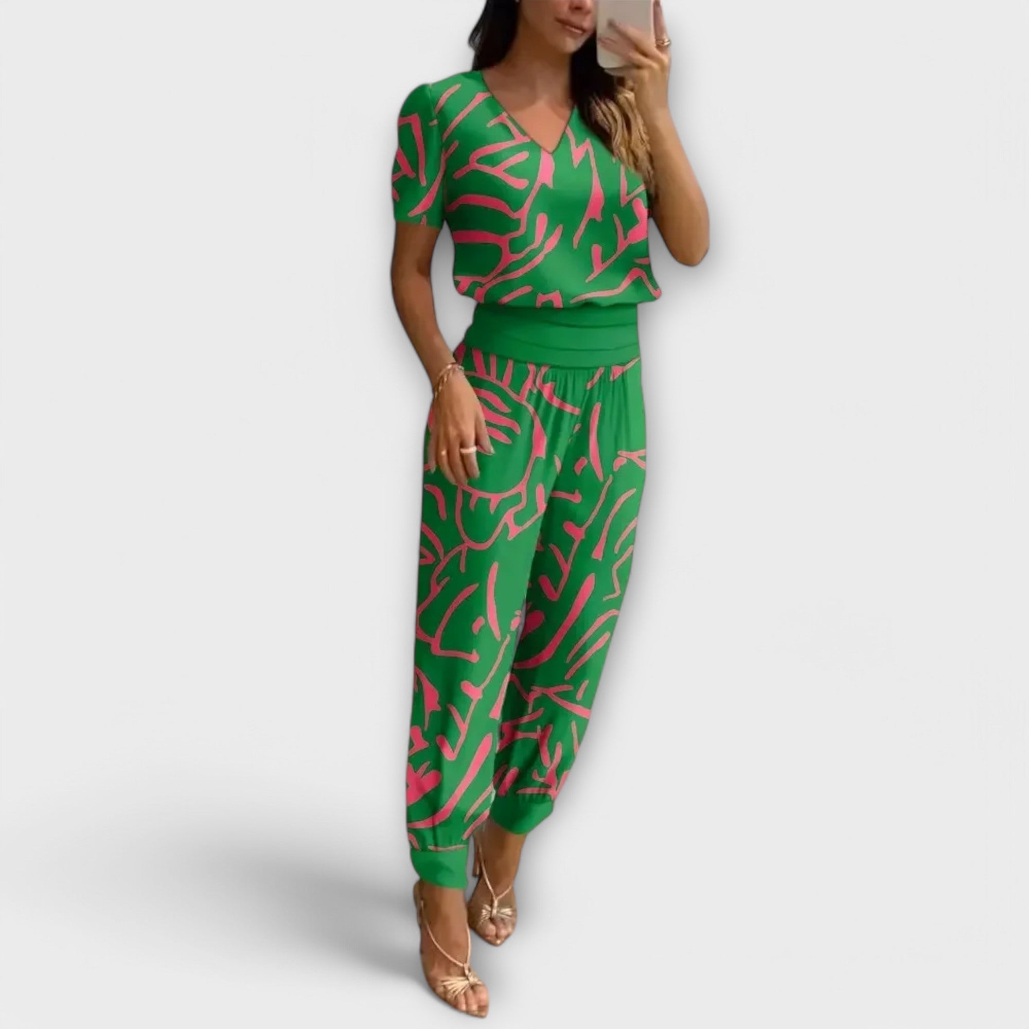 אירמלין – סט אלגנטי עם חולצה ומכנסיים