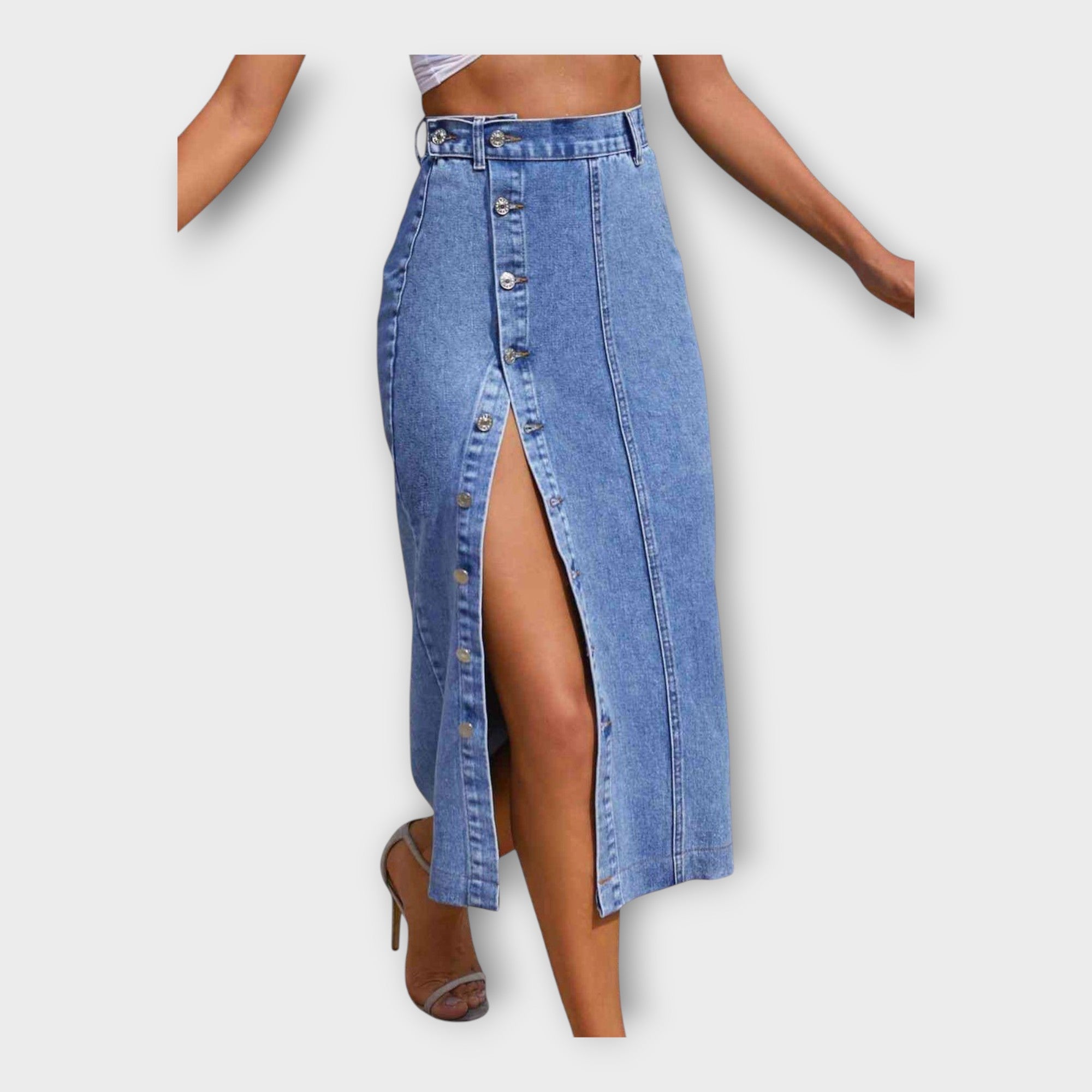 מיני חצאית עם כפתורים