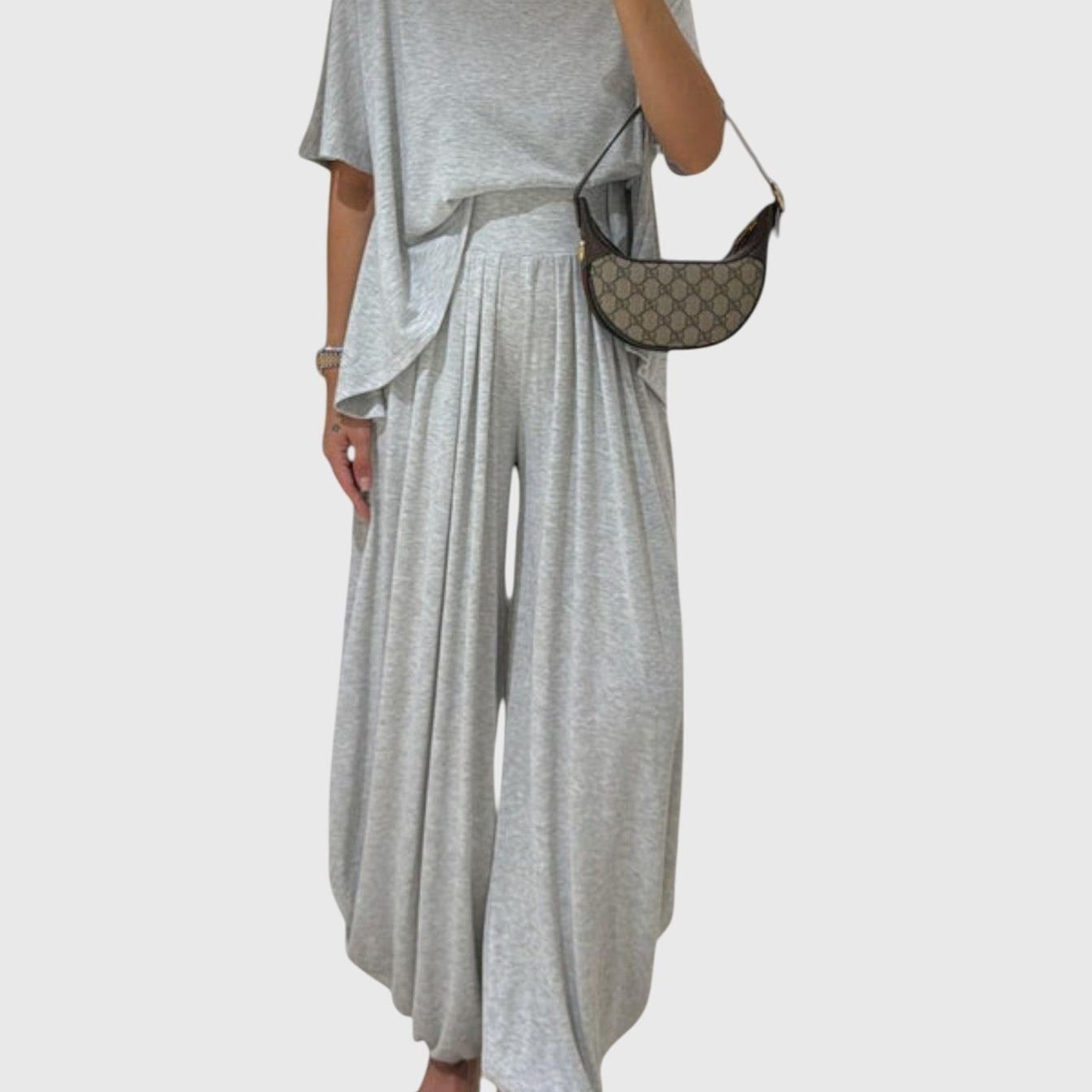 סט קז'ואל אפור עדן