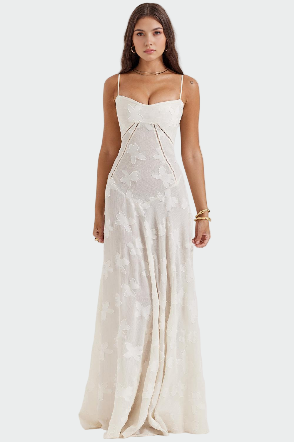 שמלת פרחים ארוכה