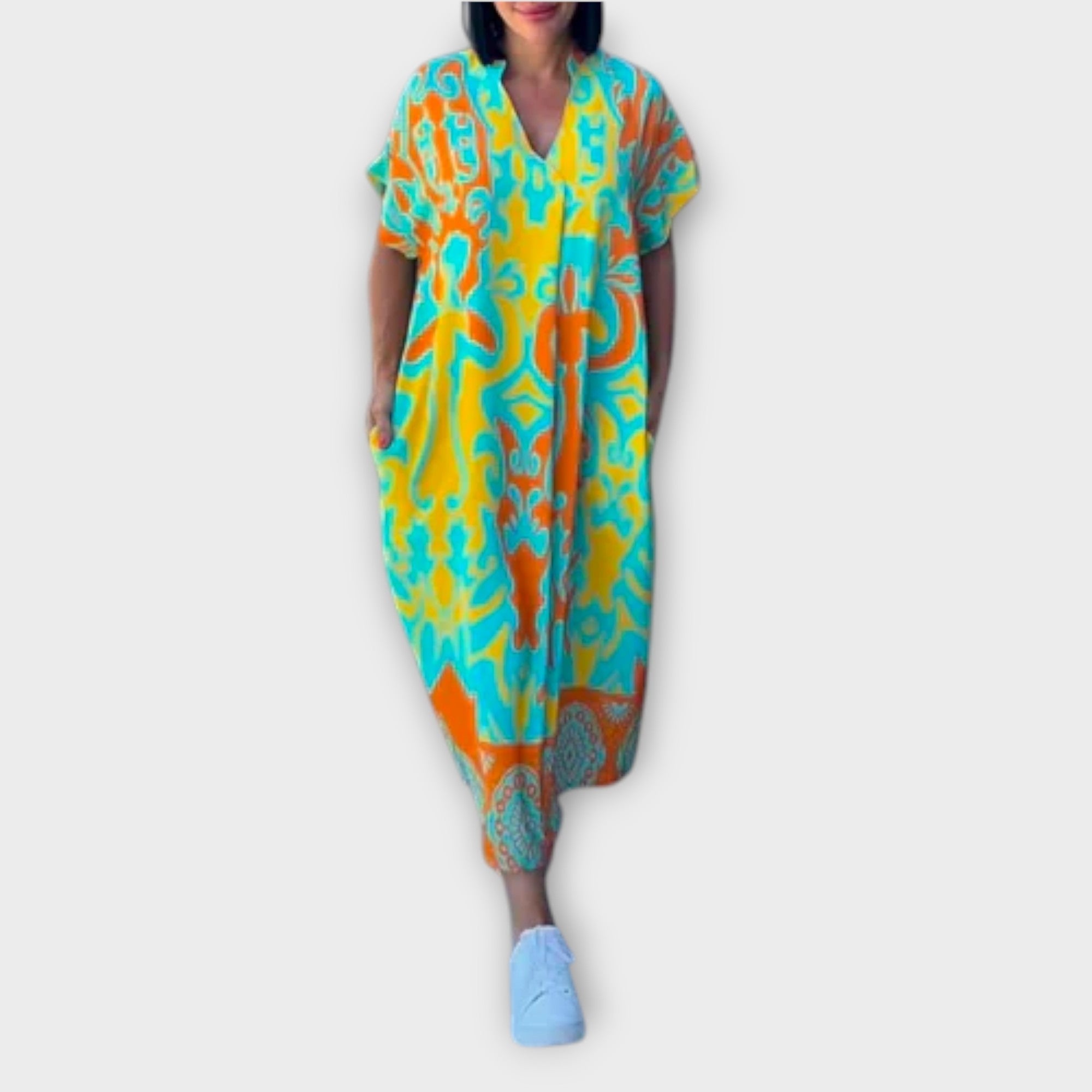 אֵלֵנָה - שמלת פרחים אלגנטית