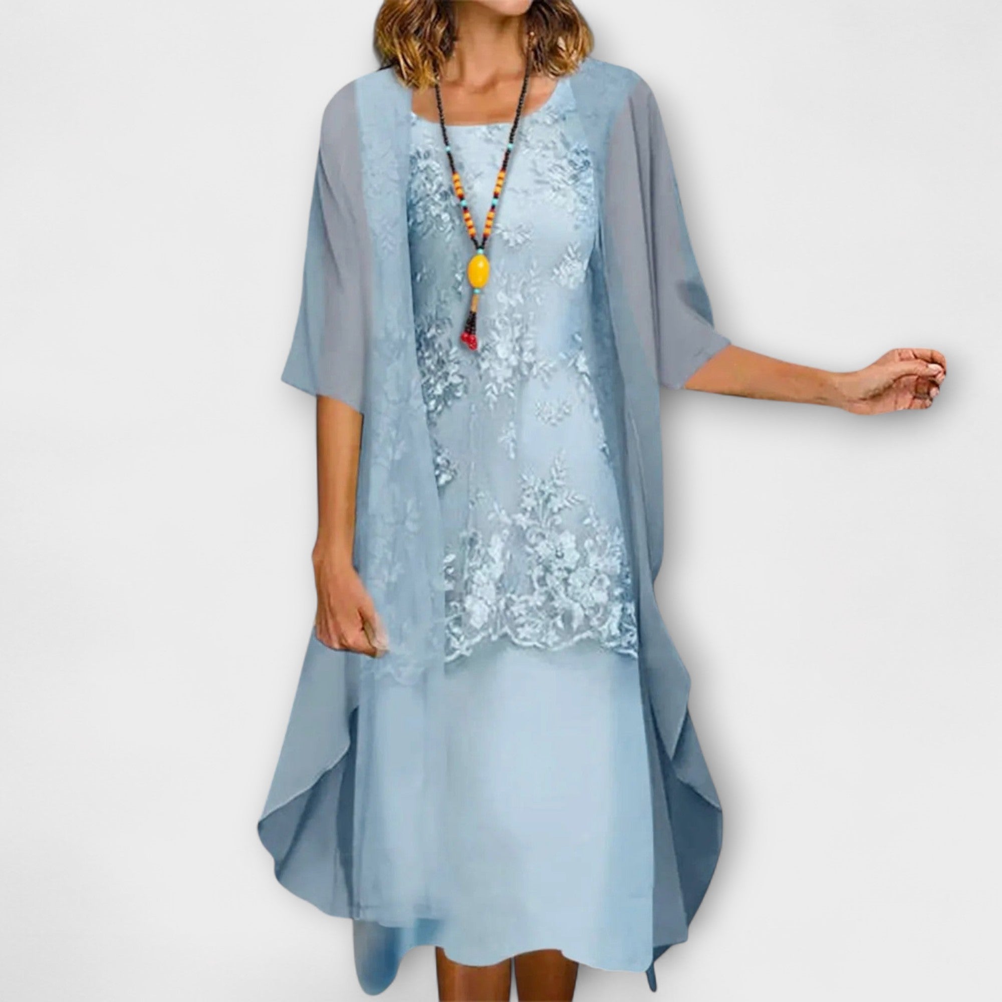 דניאל - שמלת שיפון אלגנטית בשני חלקים