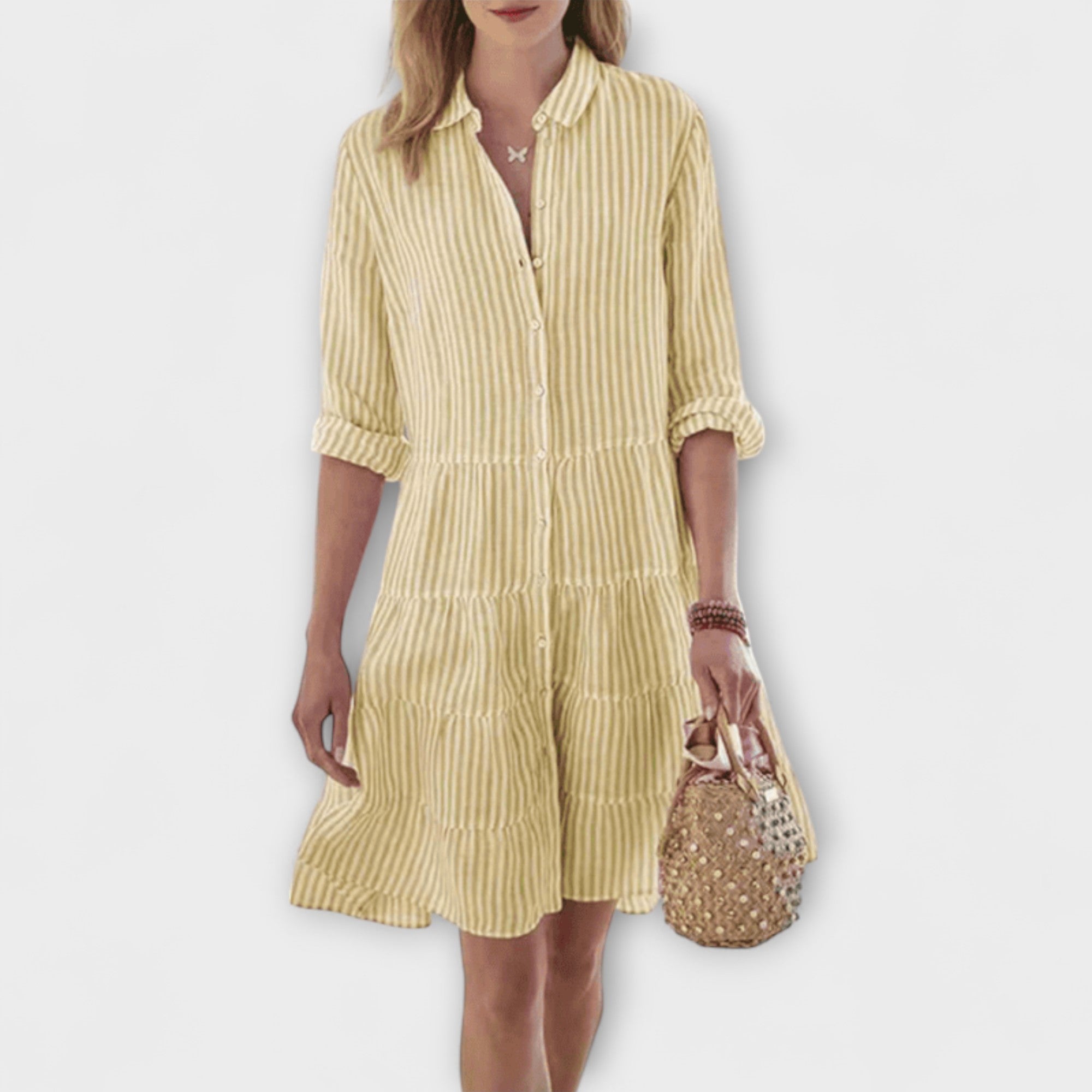 לוליטה - שמלה קלילה עם פסים