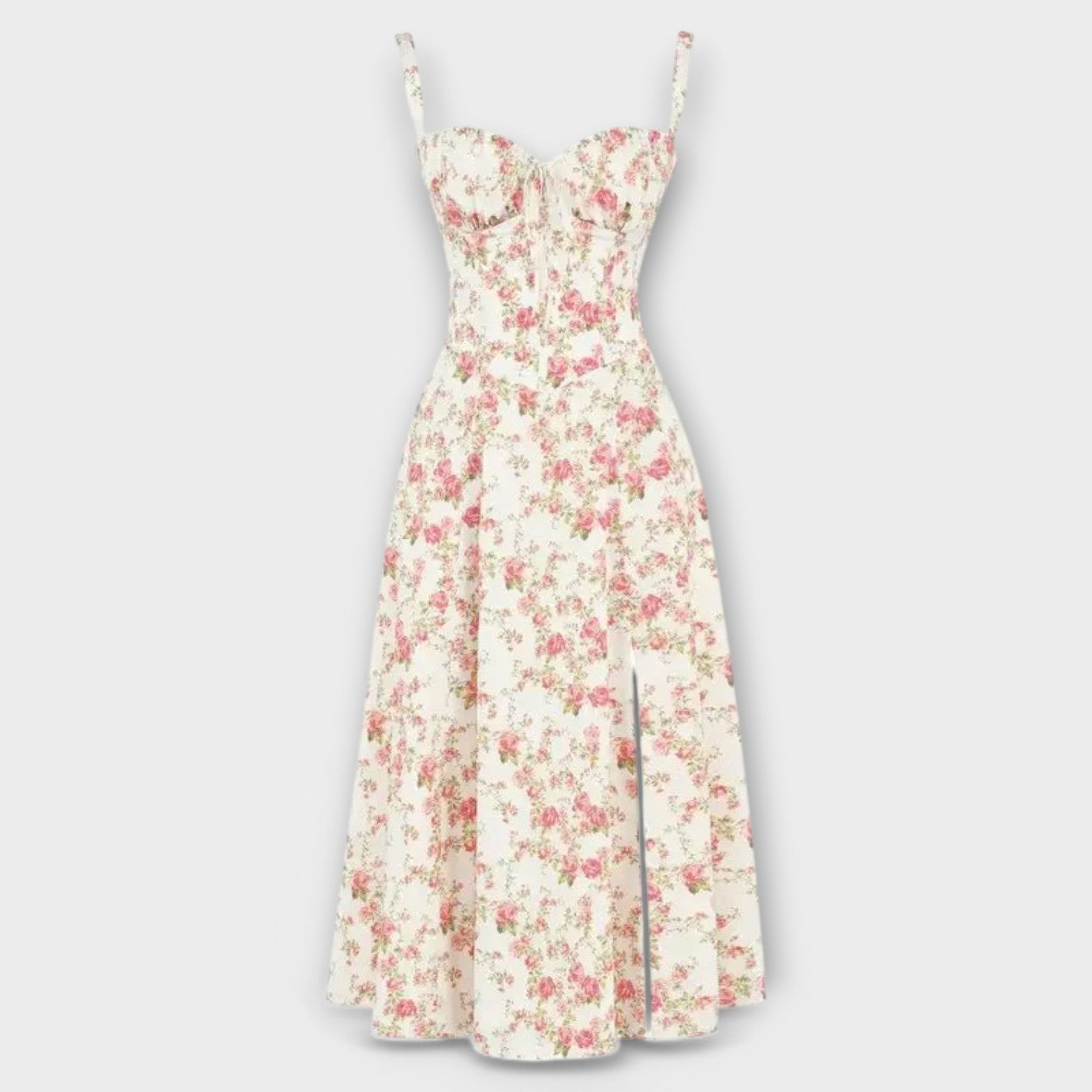 קיאנה - שמלת מידי עם קורסת