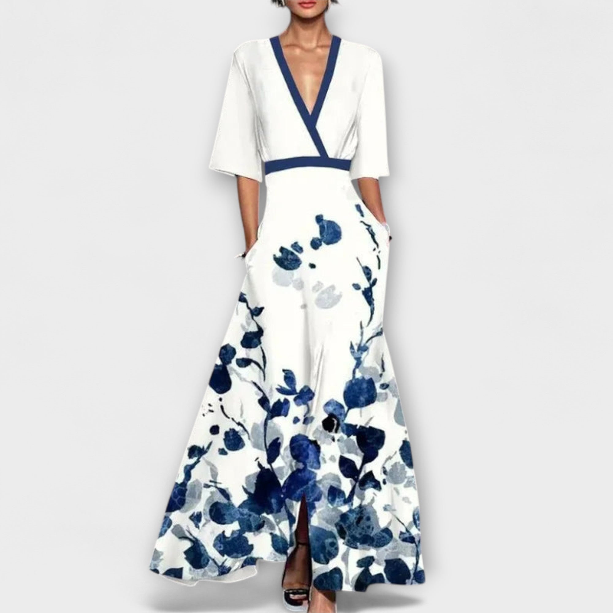 אלמה - שמלת נשים בעיצוב שרוולים אלגנטיים