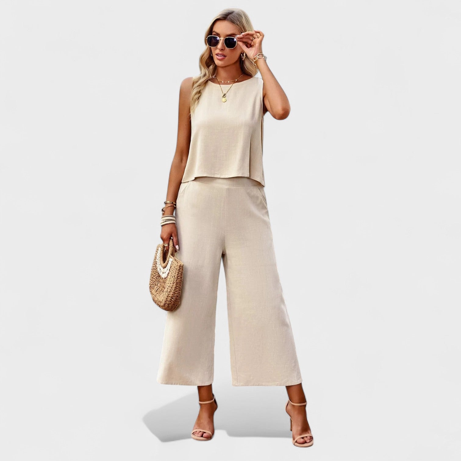 סט פשתן מוניקה