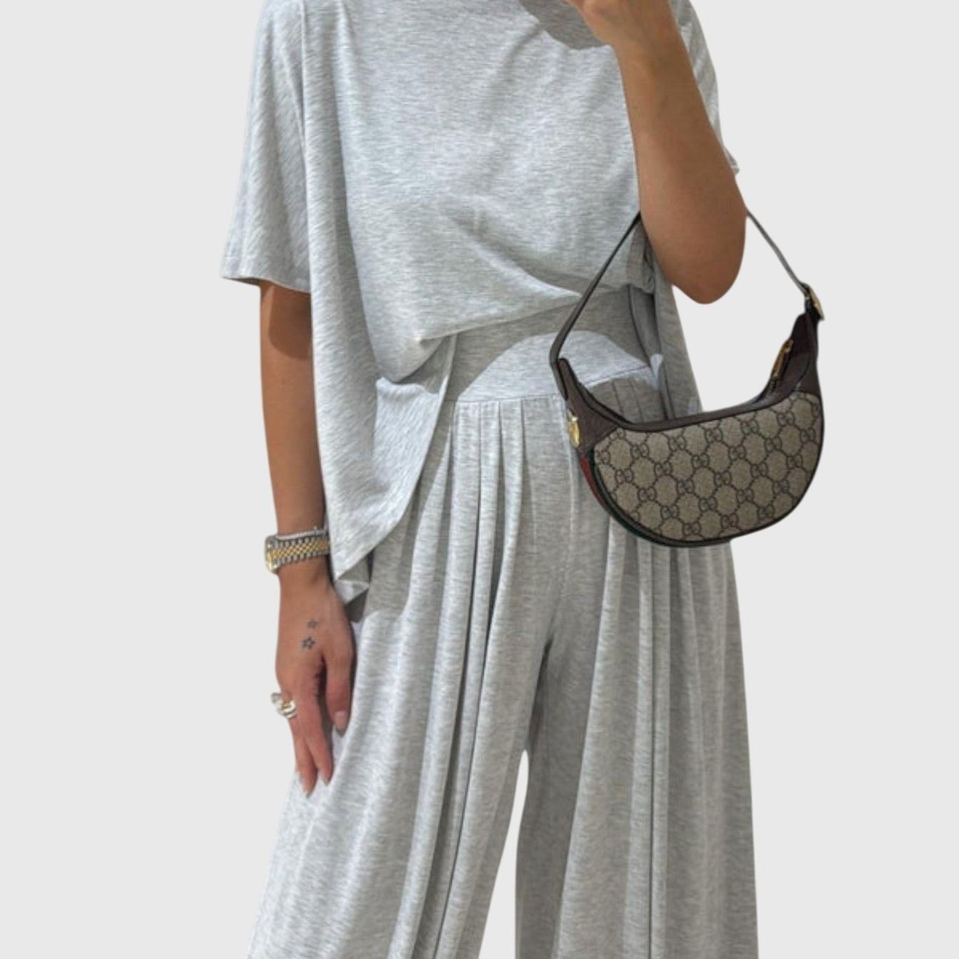 סט קז'ואל אפור עדן