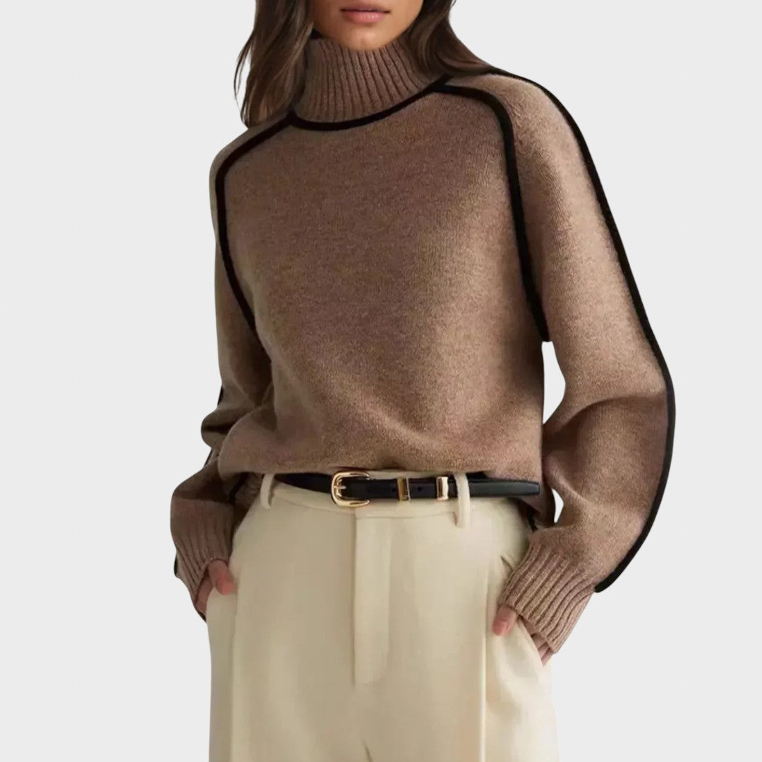 דונה | סוודר צווארון גבוה אלגנטי