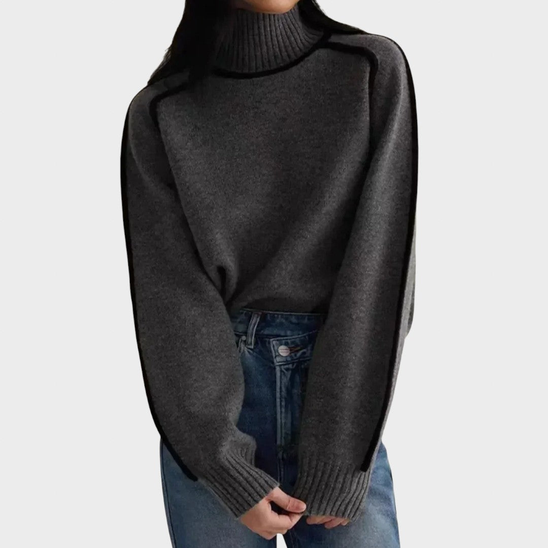 דונה | סוודר צווארון גבוה אלגנטי