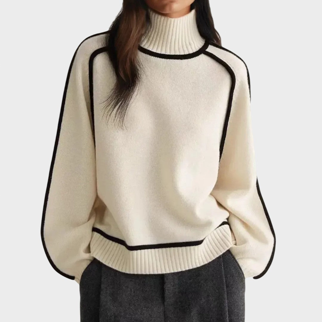 דונה | סוודר צווארון גבוה אלגנטי