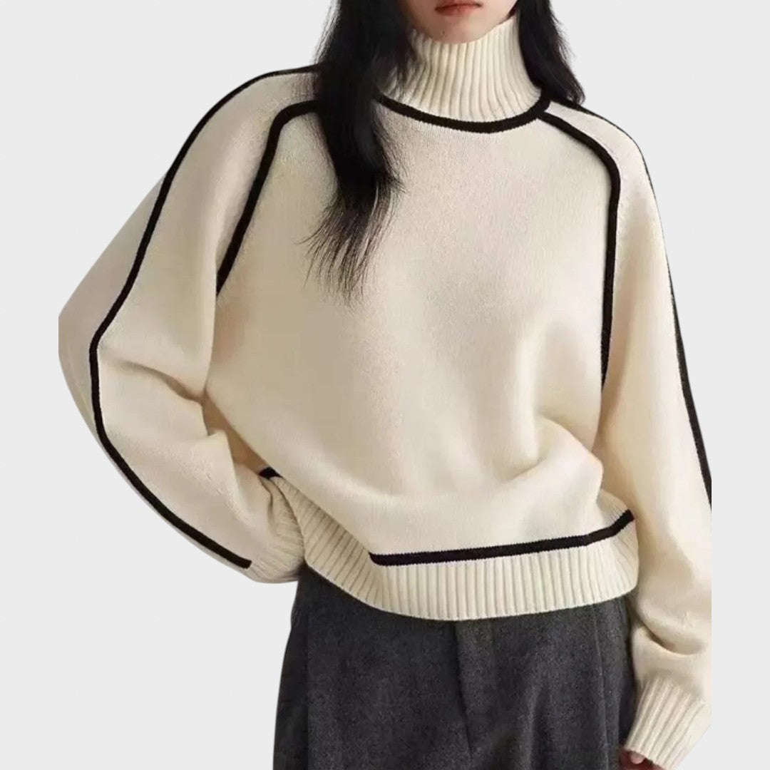 דונה | סוודר צווארון גבוה אלגנטי