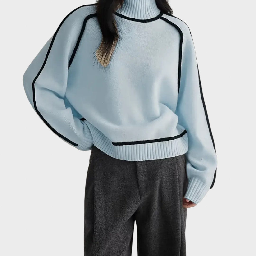 דונה | סוודר צווארון גבוה אלגנטי