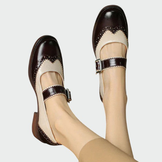 אוליביה – נעלי מרי ג'יין מעור