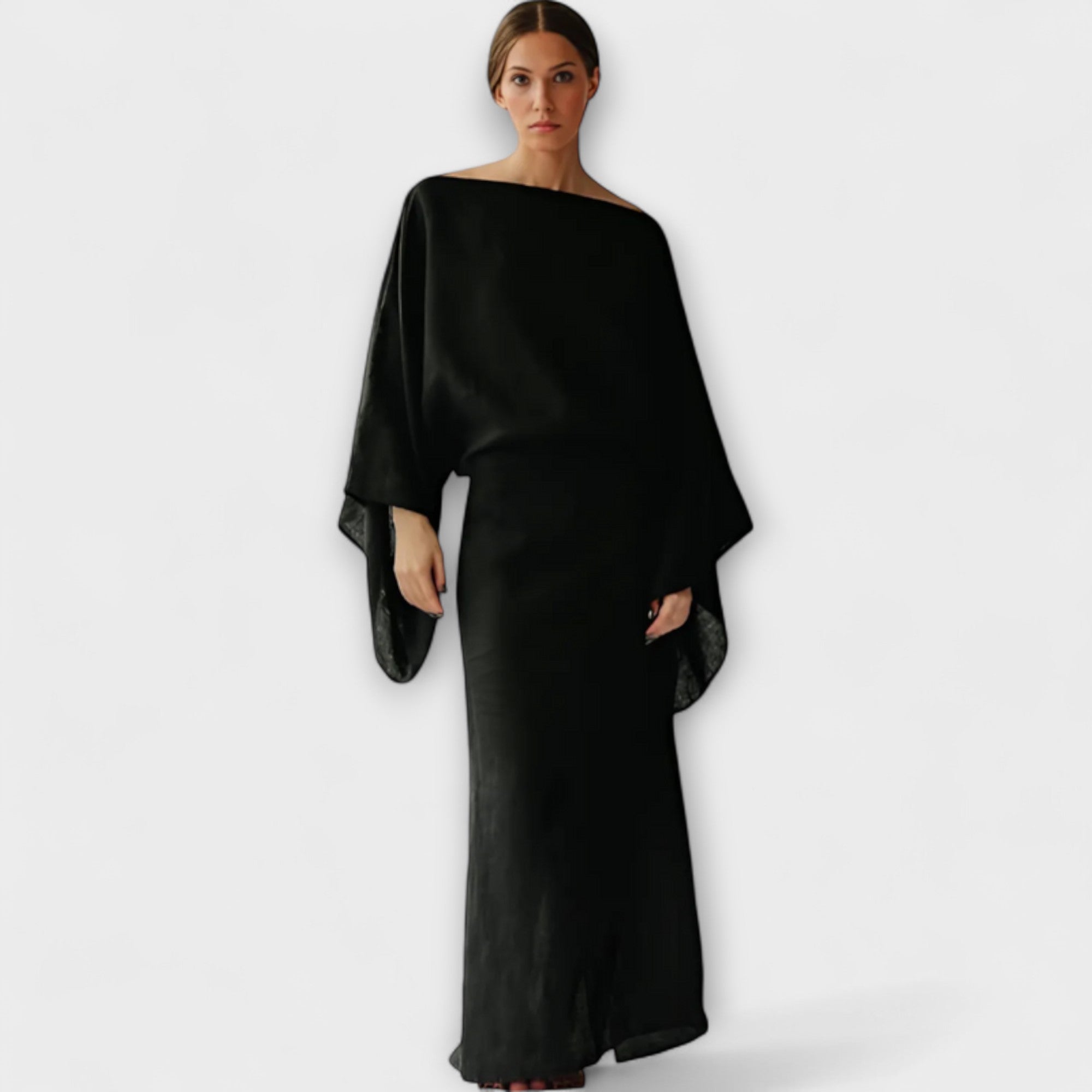 דנה - שמלת קימונו מל Linen וכותנה